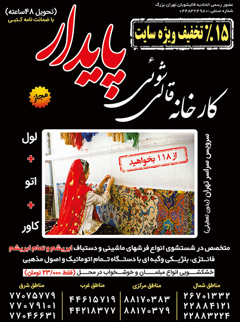 تصویر- کارخانه قالیشویی پایدار