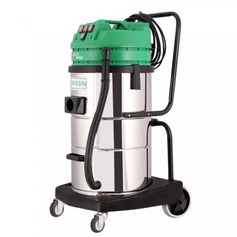 جاروبرقی صنعتی سه موتوره آب وخاک Green H703A
